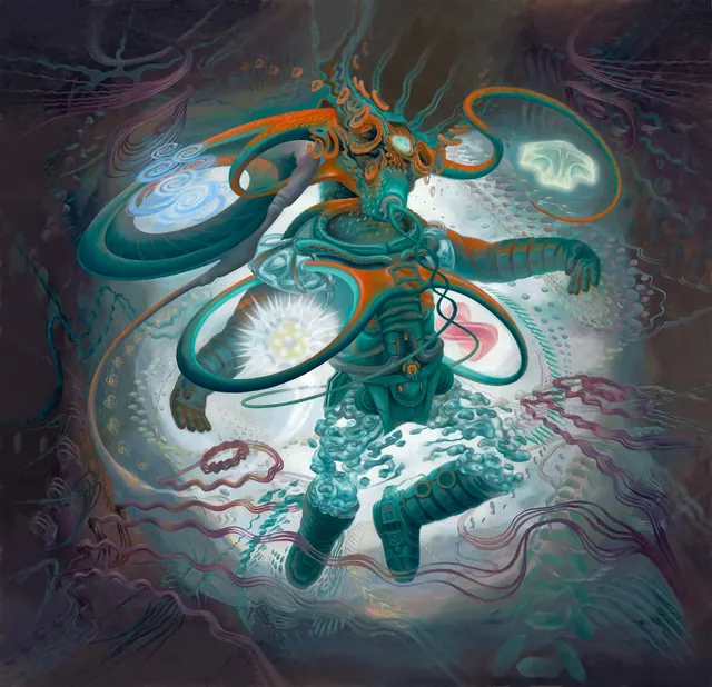 Afterman: Coheed and Cambria, surrealist painting from the Applied Art collection