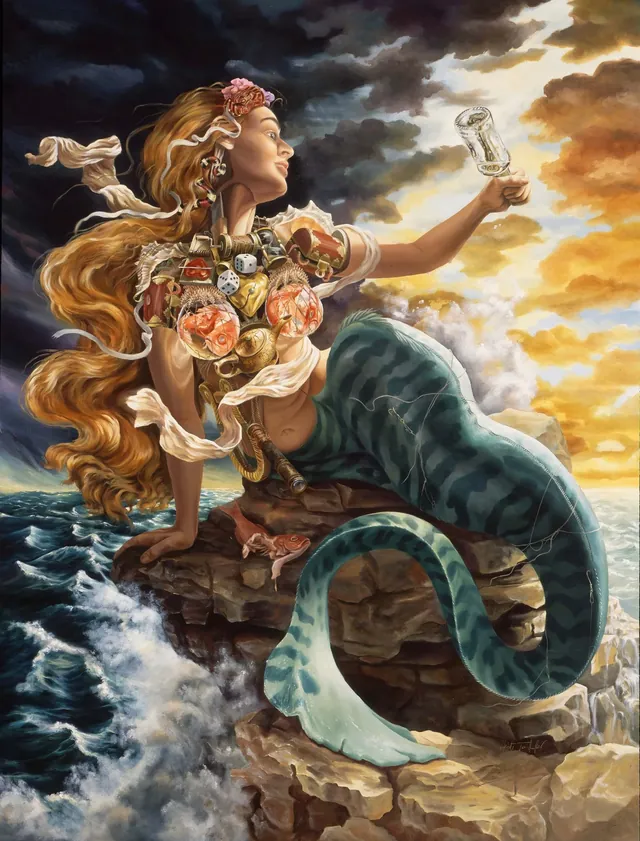 Careful What You're Wishing For, surrealist painting from the Fantasia collection
