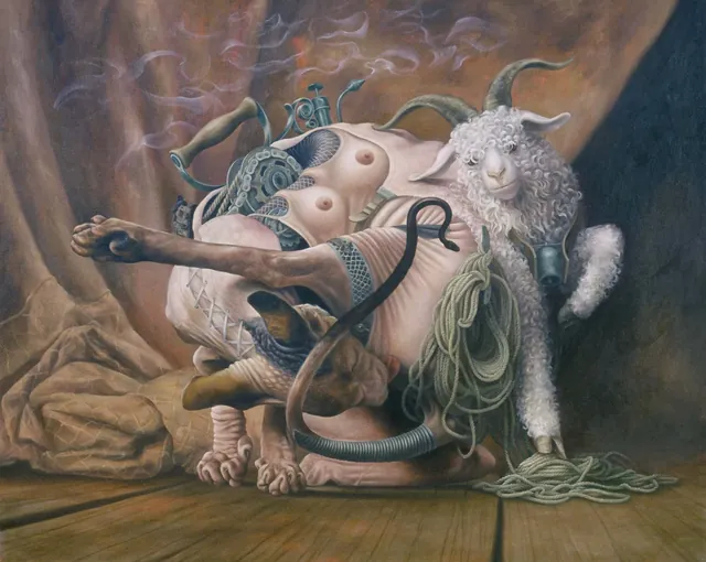 Chimeric, surrealist painting from the Fantasia collection