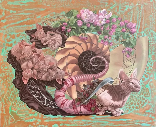 Summer Brood, surrealist painting from the Fantasia collection