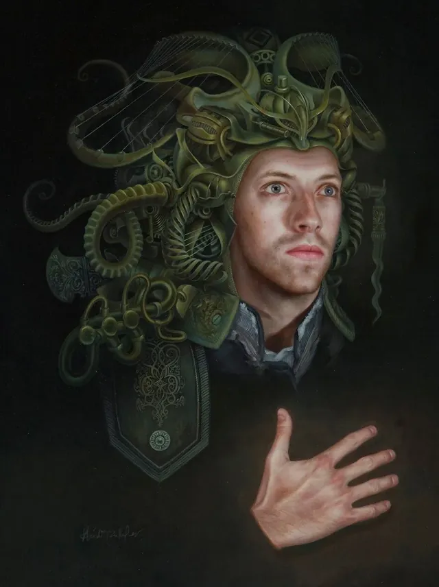 Troubadour, surrealist painting from the Fantasia collection