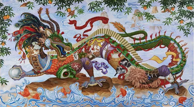 Yangtze II, surrealist painting from the Fantasia collection