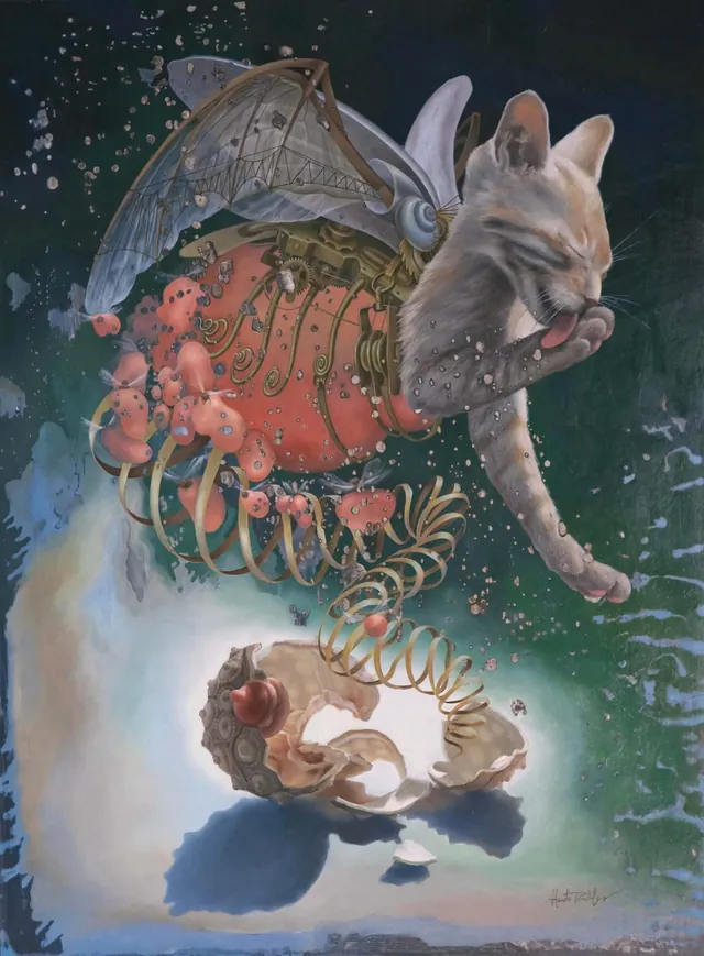 Birth of Venus, surrealist painting from the Miniature collection