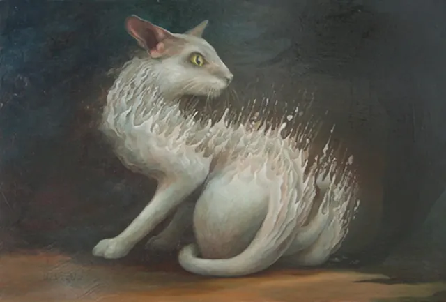 Fear and Illusion, surrealist painting from the Miniature collection