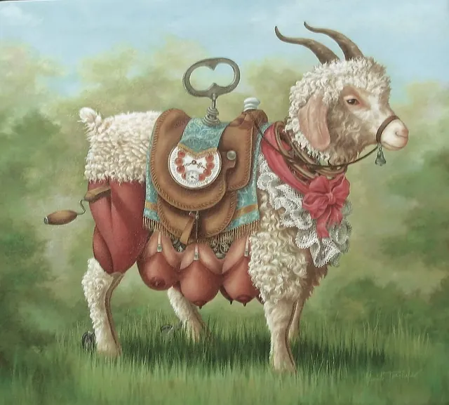 Hello Dolly, surrealist painting from the Miniature collection