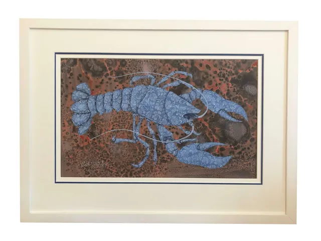 Lobster 3, surrealist painting from the Miniature collection