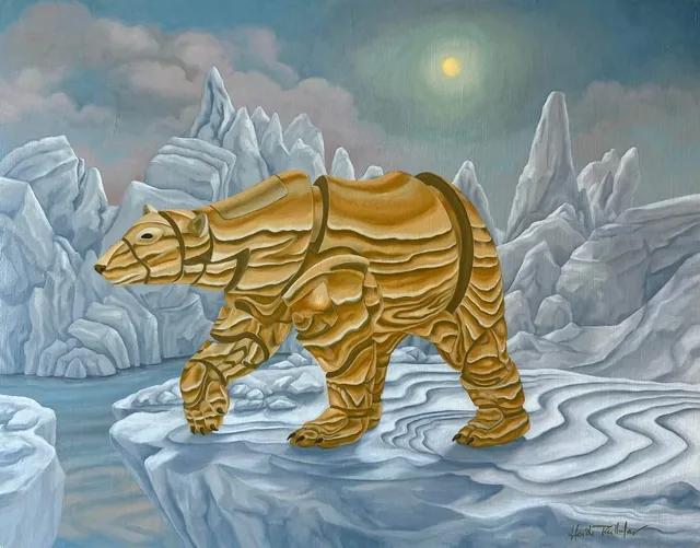 Polar Vortex, surrealist painting from the Miniature collection