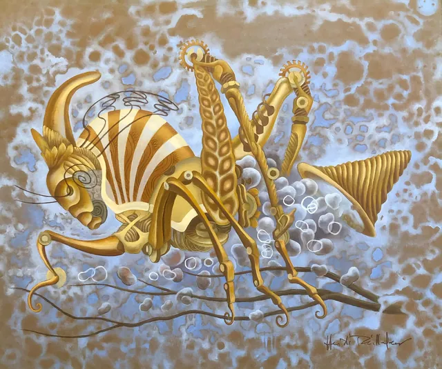 Songbird, surrealist painting from the Miniature collection