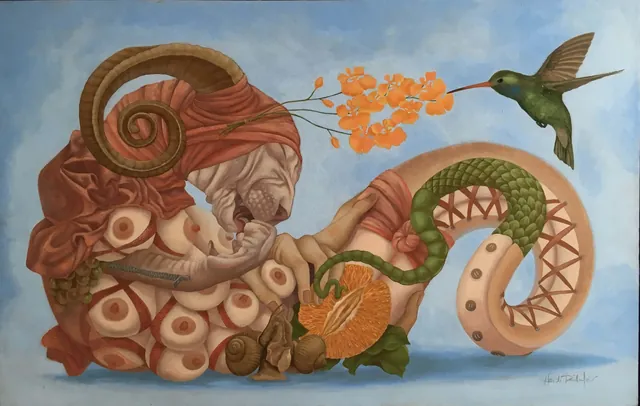 Surrogate, surrealist painting from the Miniature collection