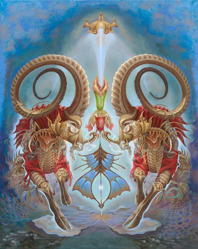 Blue Morpho, surrealist painting from the Spirituality collection